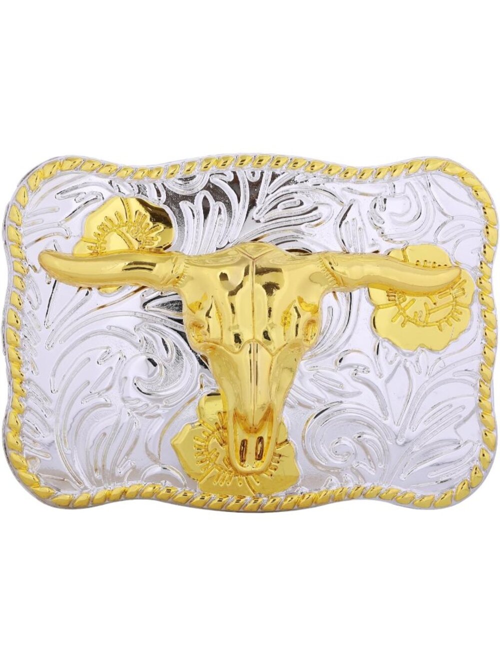 Women Pdk048 Imported Cowboy Buckle Ghost Skull Western Belt